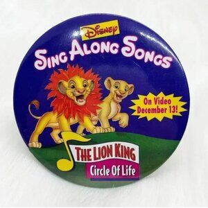 🔮 5/$25 Vintage Disney Sing Along Songs‎ Lion King Pin